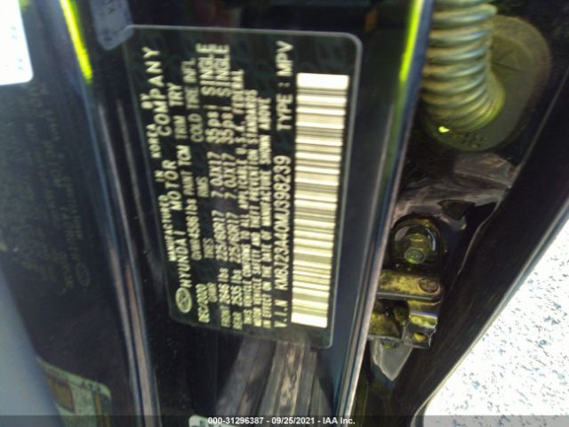 Photo 8 VIN: KM8J23A40MU398239 - HYUNDAI TUCSON 