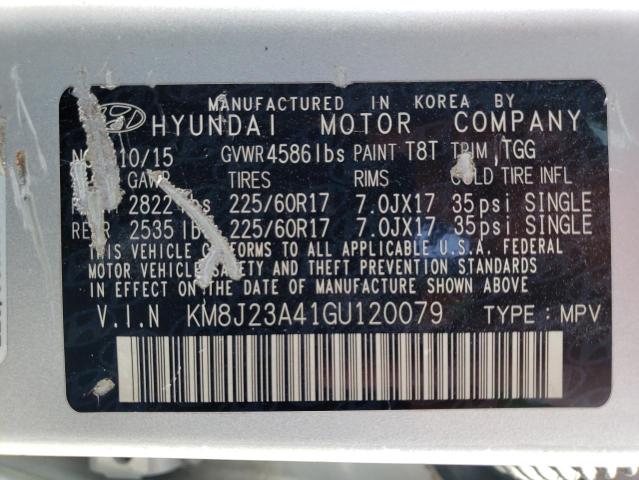 Photo 9 VIN: KM8J23A41GU120079 - HYUNDAI TUCSON SE 