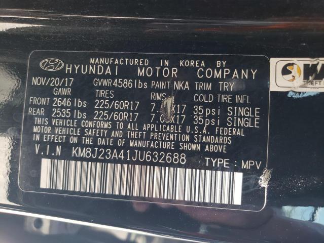 Photo 12 VIN: KM8J23A41JU632688 - HYUNDAI TUCSON SE 