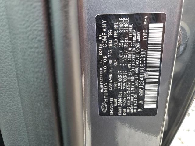 Photo 12 VIN: KM8J23A41KU909387 - HYUNDAI TUCSON 