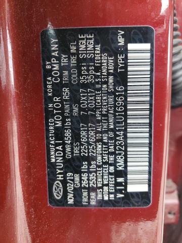Photo 12 VIN: KM8J23A41LU169616 - HYUNDAI TUCSON SE 