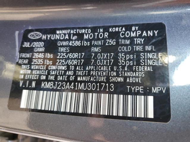 Photo 12 VIN: KM8J23A41MU301713 - HYUNDAI TUCSON SE 