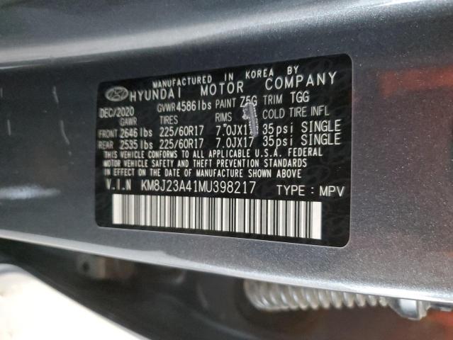 Photo 12 VIN: KM8J23A41MU398217 - HYUNDAI TUCSON SE 