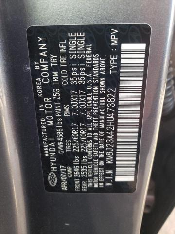 Photo 13 VIN: KM8J23A42HU473822 - HYUNDAI TUCSON 