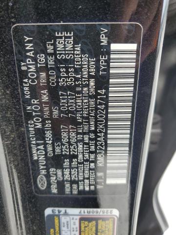 Photo 12 VIN: KM8J23A42KU024714 - HYUNDAI TUCSON SE 