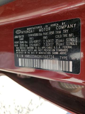 Photo 11 VIN: KM8J23A42KU946724 - HYUNDAI TUCSON 