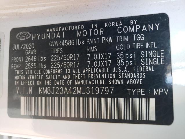 Photo 12 VIN: KM8J23A42MU319797 - HYUNDAI TUCSON SE 