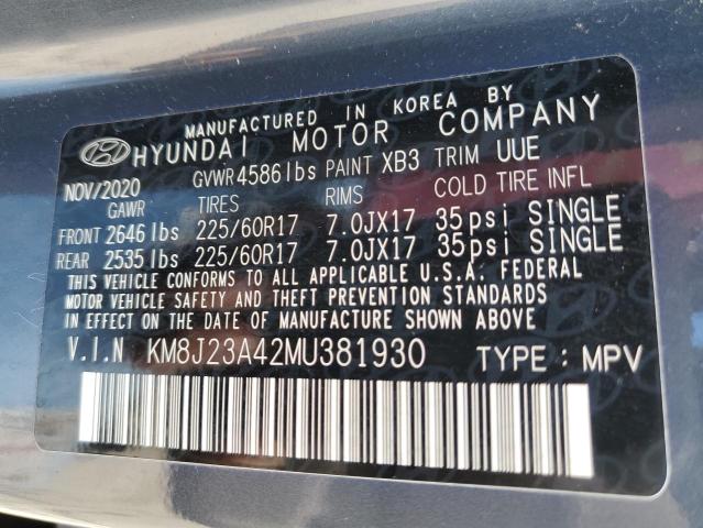 Photo 13 VIN: KM8J23A42MU381930 - HYUNDAI TUCSON 