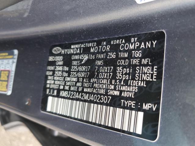 Photo 11 VIN: KM8J23A42MU402307 - HYUNDAI TUCSON SE 