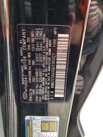 Photo 12 VIN: KM8J23A43GU190327 - HYUNDAI TUCSON SE 