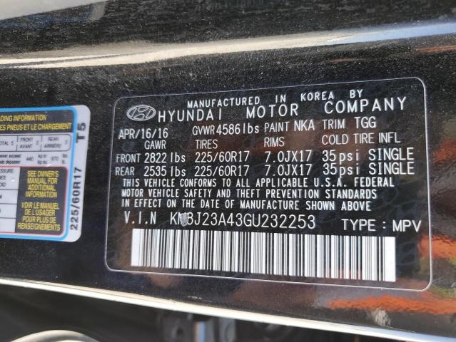 Photo 9 VIN: KM8J23A43GU232253 - HYUNDAI TUCSON 