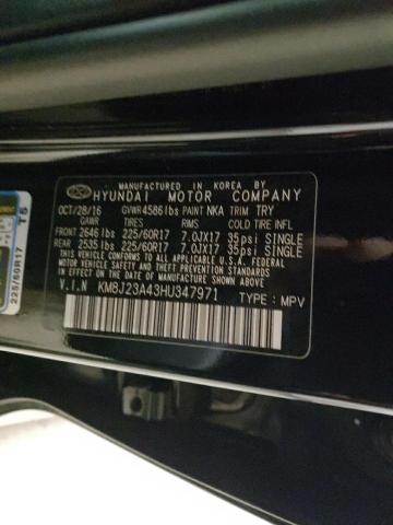 Photo 12 VIN: KM8J23A43HU347971 - HYUNDAI TUCSON 