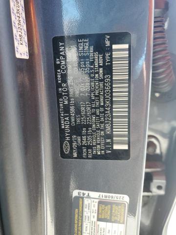 Photo 12 VIN: KM8J23A43KU036693 - HYUNDAI TUCSON 