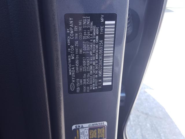 Photo 9 VIN: KM8J23A43KU969154 - HYUNDAI TUCSON SE 