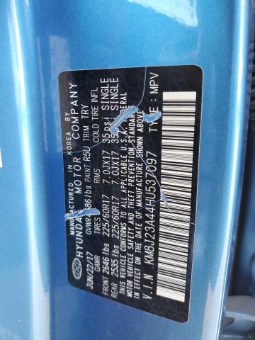 Photo 12 VIN: KM8J23A44HU537097 - HYUNDAI TUCSON SE 