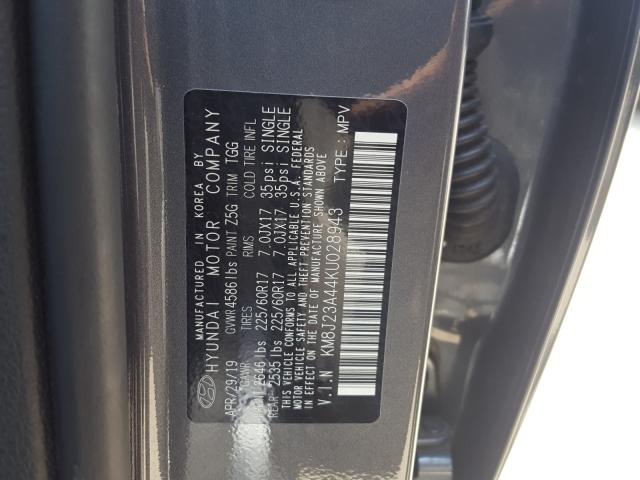 Photo 9 VIN: KM8J23A44KU028943 - HYUNDAI TUCSON SE 