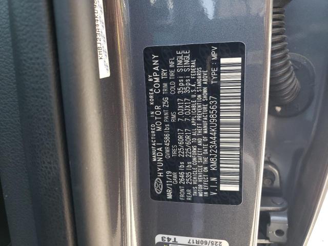 Photo 12 VIN: KM8J23A44KU985637 - HYUNDAI TUCSON SE 