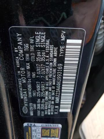 Photo 12 VIN: KM8J23A44KU993169 - HYUNDAI TUCSON SE 