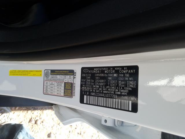 Photo 9 VIN: KM8J23A44LU077769 - HYUNDAI TUCSON SE 