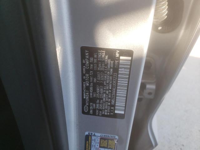 Photo 12 VIN: KM8J23A44LU083233 - HYUNDAI TUCSON SE 