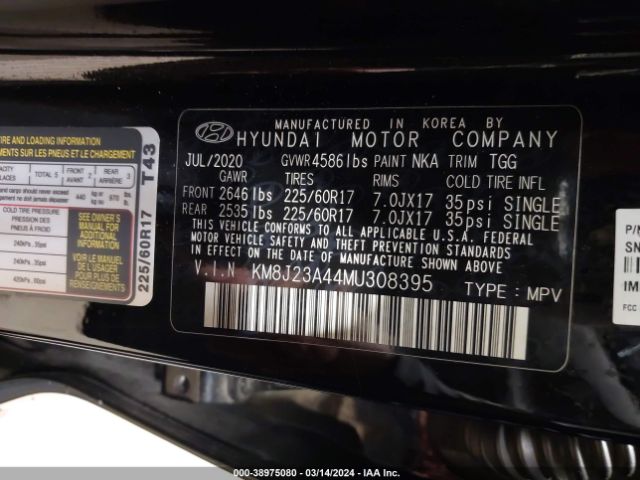 Photo 8 VIN: KM8J23A44MU308395 - HYUNDAI TUCSON 