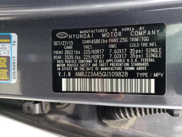 Photo 12 VIN: KM8J23A45GU109828 - HYUNDAI TUCSON SE 