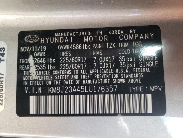 Photo 12 VIN: KM8J23A45LU176357 - HYUNDAI TUCSON SE 