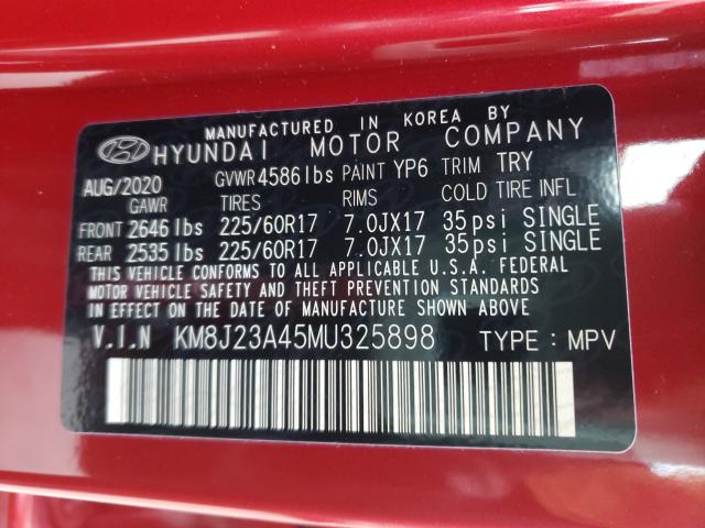 Photo 9 VIN: KM8J23A45MU325898 - HYUNDAI TUCSON SE 