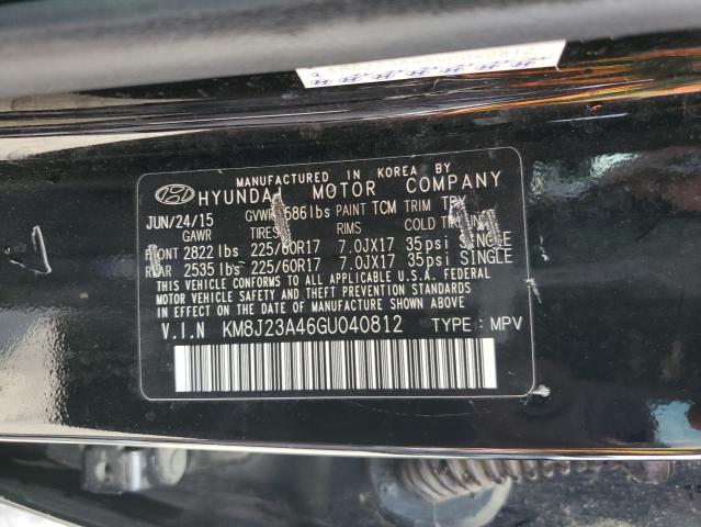 Photo 12 VIN: KM8J23A46GU040812 - HYUNDAI TUCSON 