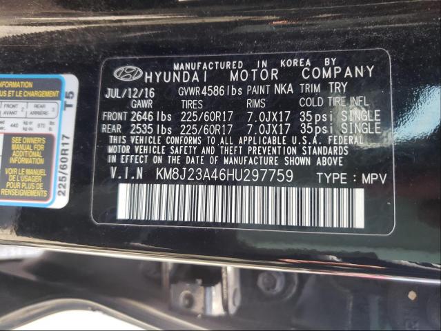 Photo 9 VIN: KM8J23A46HU297759 - HYUNDAI TUCSON SE 