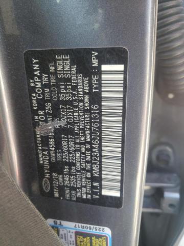 Photo 11 VIN: KM8J23A46JU761316 - HYUNDAI TUCSON SE 