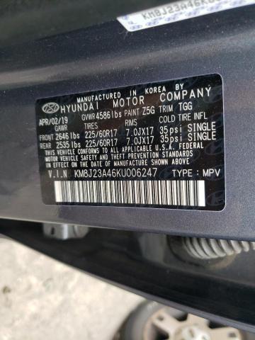 Photo 9 VIN: KM8J23A46KU006247 - HYUNDAI TUCSON SE 