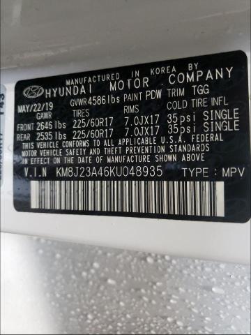 Photo 9 VIN: KM8J23A46KU048935 - HYUNDAI TUCSON SE 