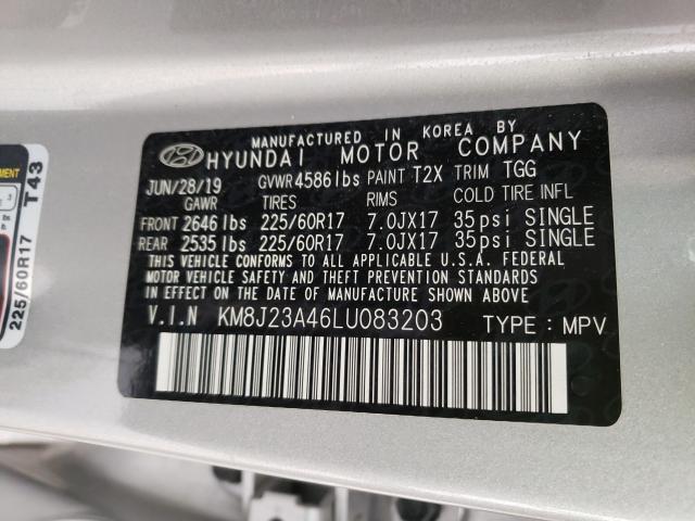 Photo 9 VIN: KM8J23A46LU083203 - HYUNDAI TUCSON SE 