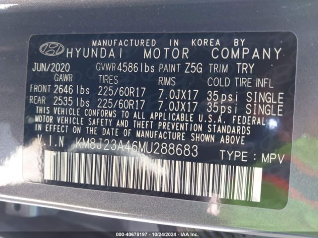 Photo 8 VIN: KM8J23A46MU288683 - HYUNDAI TUCSON 