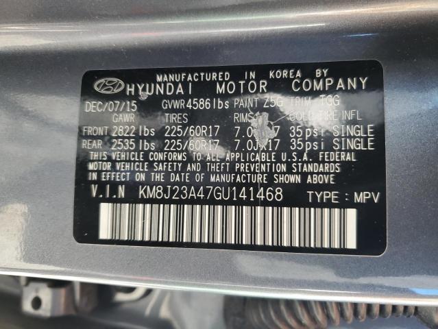 Photo 9 VIN: KM8J23A47GU141468 - HYUNDAI TUCSON SE 