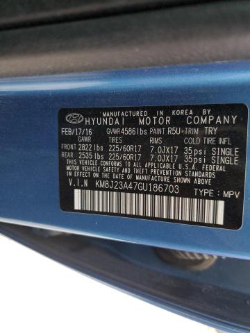 Photo 11 VIN: KM8J23A47GU186703 - HYUNDAI TUCSON SE 