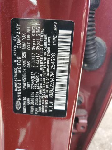 Photo 13 VIN: KM8J23A47HU254628 - HYUNDAI TUCSON 