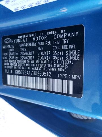 Photo 11 VIN: KM8J23A47HU260512 - HYUNDAI TUCSON SE 