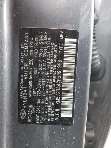 Photo 12 VIN: KM8J23A47HU391956 - HYUNDAI TUCSON SE 