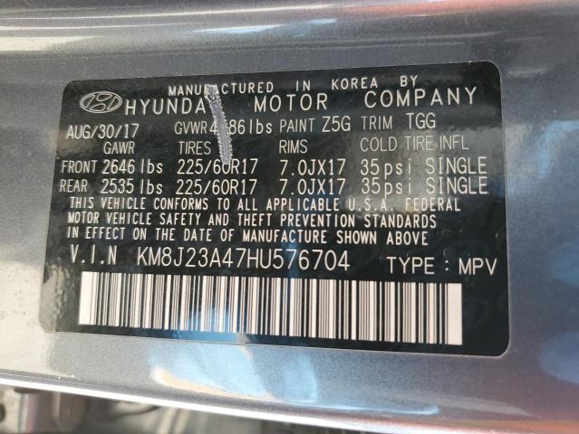 Photo 11 VIN: KM8J23A47HU576704 - HYUNDAI TUCSON 