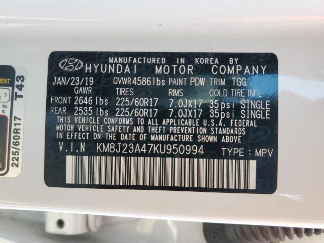 Photo 11 VIN: KM8J23A47KU950994 - HYUNDAI TUCSON 