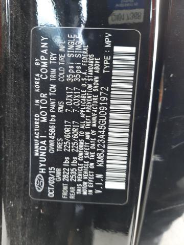 Photo 12 VIN: KM8J23A48GU091972 - HYUNDAI TUCSON SE 