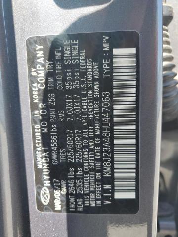 Photo 12 VIN: KM8J23A48HU447063 - HYUNDAI TUCSON SE 