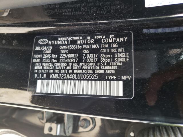 Photo 9 VIN: KM8J23A48LU105525 - HYUNDAI TUCSON SE 