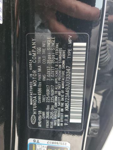 Photo 12 VIN: KM8J23A49JU733347 - HYUNDAI TUCSON SE 