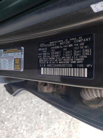 Photo 9 VIN: KM8J23A49KU007246 - HYUNDAI TUCSON SE 