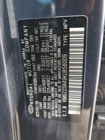 Photo 12 VIN: KM8J23A49KU858009 - HYUNDAI TUCSON 