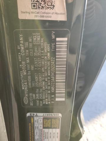 Photo 12 VIN: KM8J23A49KU922422 - HYUNDAI TUCSON SE 