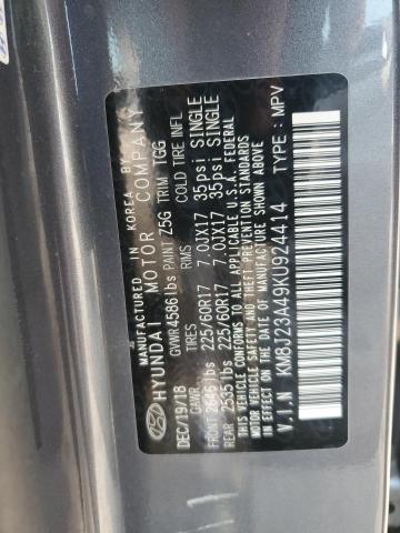 Photo 12 VIN: KM8J23A49KU924414 - HYUNDAI TUCSON SE 